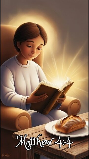 Matthew 4:4 - Jesus answered, 'It is written: Man shall not live on bread alone, but on every...