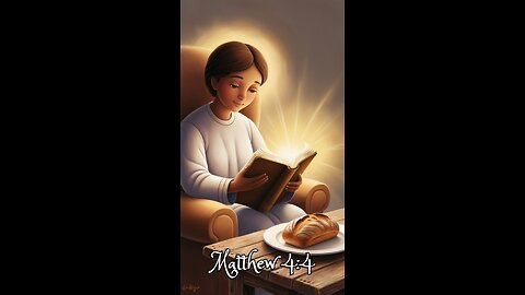 Matthew 4:4 - Jesus answered, 'It is written: Man shall not live on bread alone, but on every...