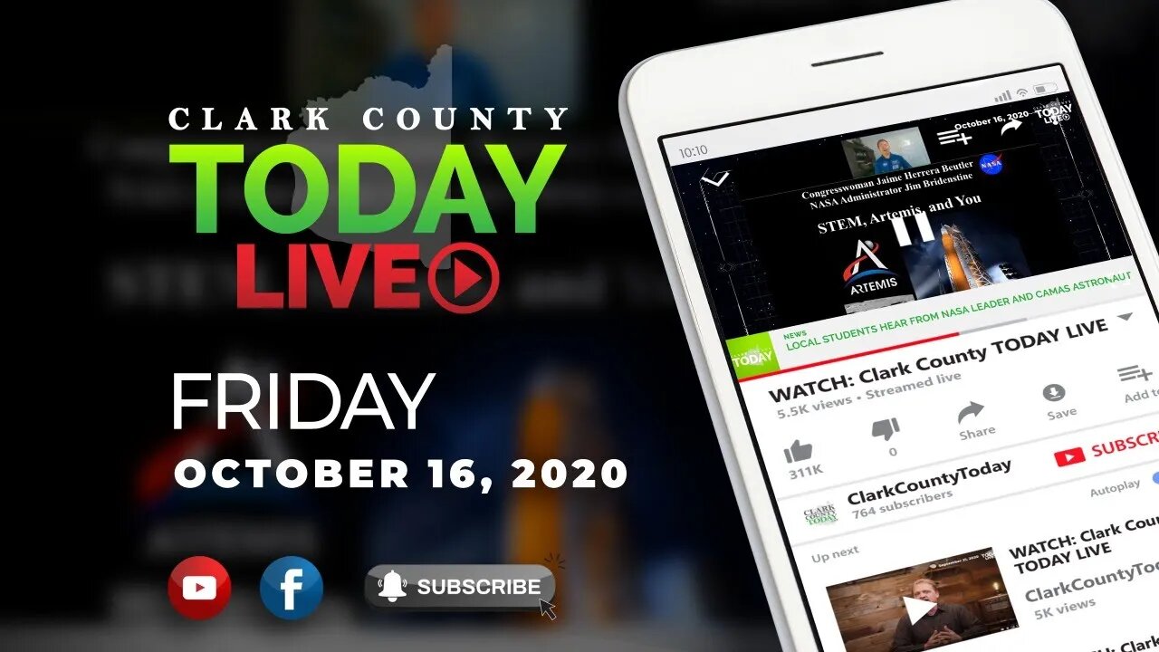 WATCH: Clark County TODAY LIVE • Friday, October 16, 2020