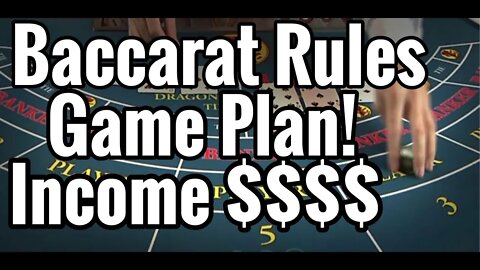 How I make $100 a day playing Baccarat! || My Baccarat Rules, Game Plan!