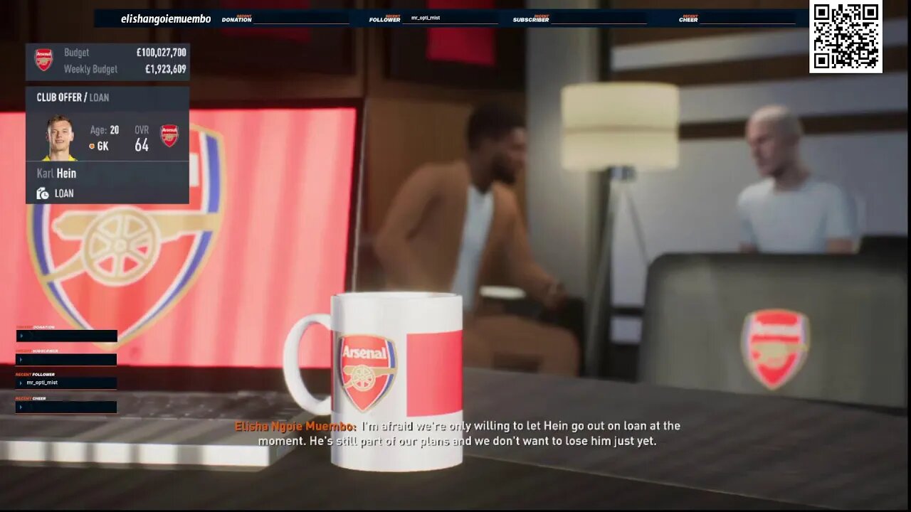 I started a new Arsenal Career Mode on FIFA 23