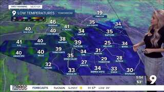 Frosty Friday morning, and cooler afternoons