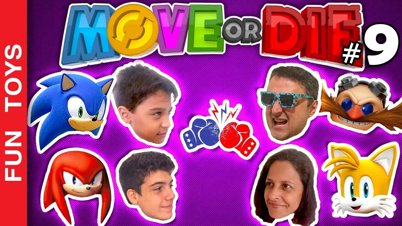 MOVE OR DIE #9 - Só com personagens do SONIC - Para quem você vai torcer? - Batalha em Família 💥