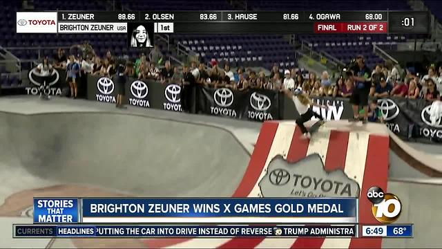 Brighton Zeuner wins X Games gold medal