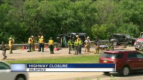 Car accident shuts down I-94 in Waukesha County