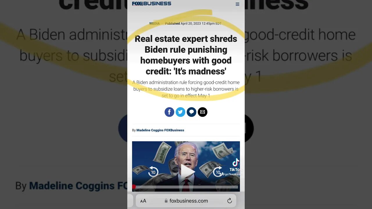 Are you cool with Joe Biden charging you more 💰 for a loan??????????????