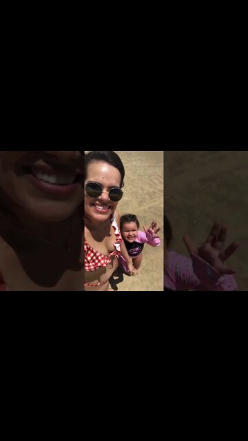 DIVERTI com a mamãe na AREIA DA PRAIA 2021 PRIMEIRO DIA / WITH MOM IN THE SAND OF THE BEACH VERY HAP