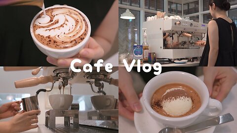 CAFE VLOG ☕️ I hope every day to be like today, Solo Barista Workflow