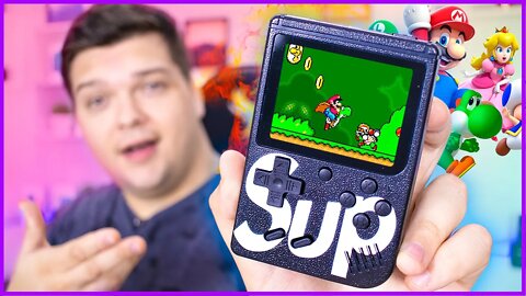 NOSTÁLGICO! um GAMEBOY com Jogos RETRÔ! SUP GAMEBOX! 400 jogos em 1