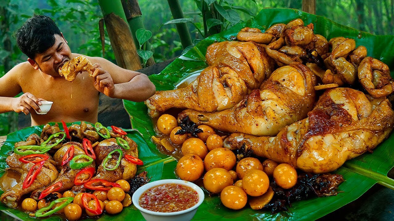 Incredibly Delicious Chicken Legs Recipe! Cooking Chicken Green Coconut Recipe.