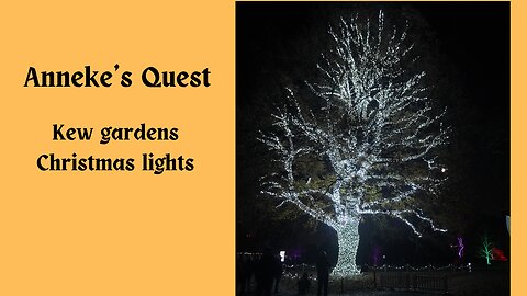 Kew Gardens Christmas lights 2022. Royal Botanic Gardens Kew London.