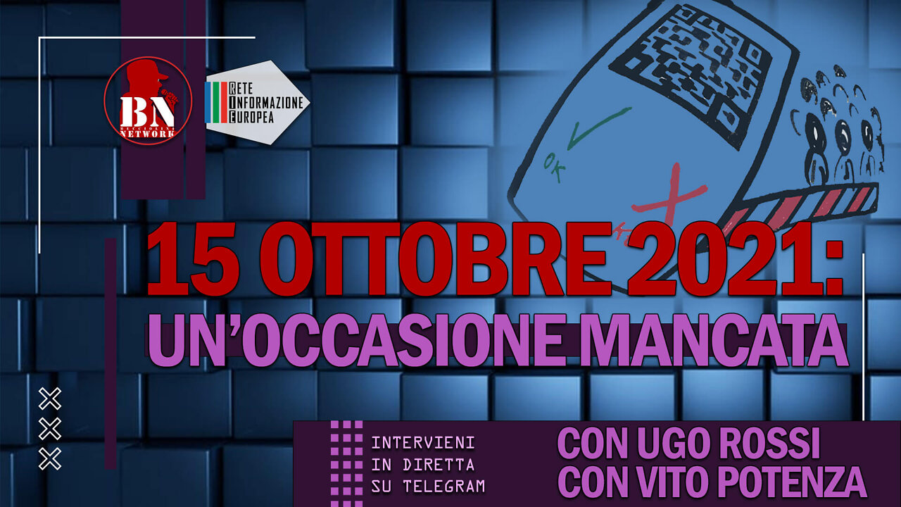 15 OTTOBRE: UN'OCCASIONE MANCATA