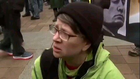 Moment emotional woman yells as Trump is declared President of the US - Daily Mail-Backwards