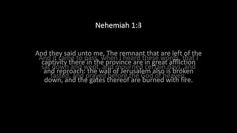 Nehemiah Chapter 1