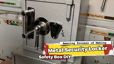 Amazing process of making metal security locker - safety box DIY