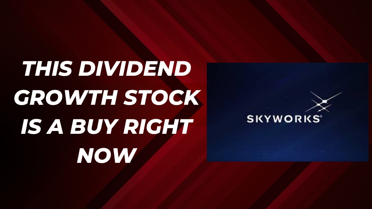 I am buying this dividend growth stock right now