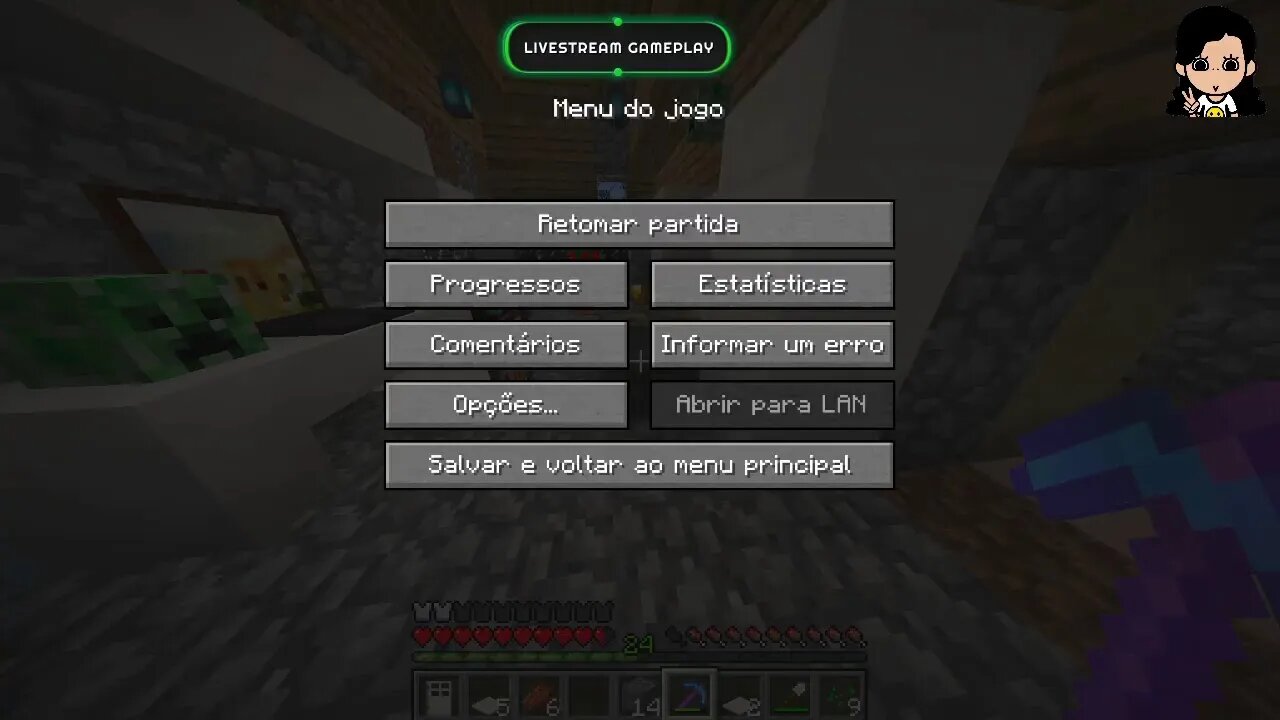 Live de Minecraft PE, com #pai_Eoroper e #Eoroper - Ep01