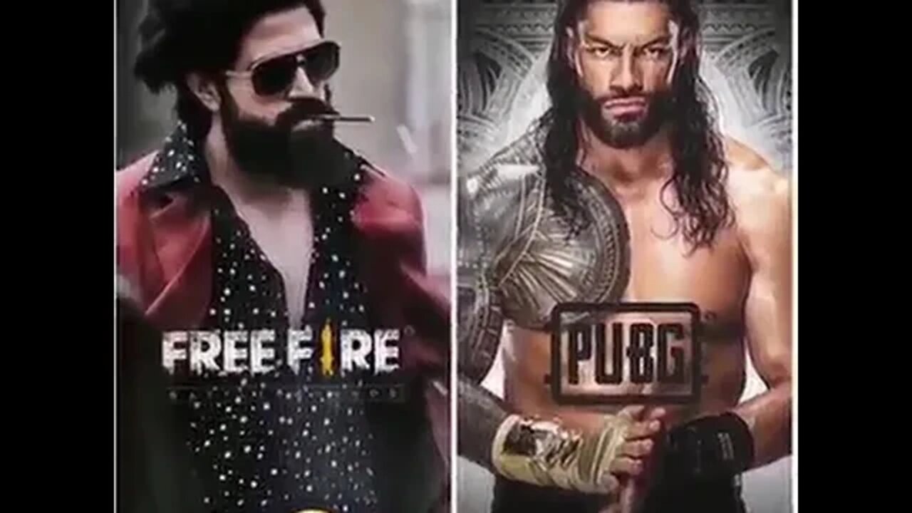 who's your favourite game #Free_Fire #PUBG #romanreigns #yash