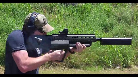 IWI Tavor TS12 with SilencerCo Salvo 12 Testing