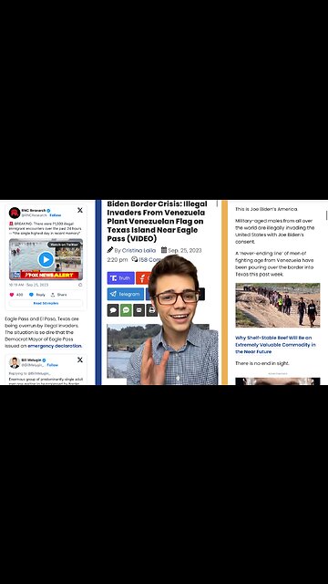 Victor Reacts: Invasion at the Border! Illegals Plant Foreign Flag on Texas Soil