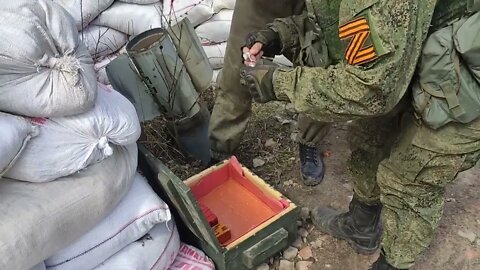 Russian Engineering Unit Destroying Unexploded Artillery Shells!