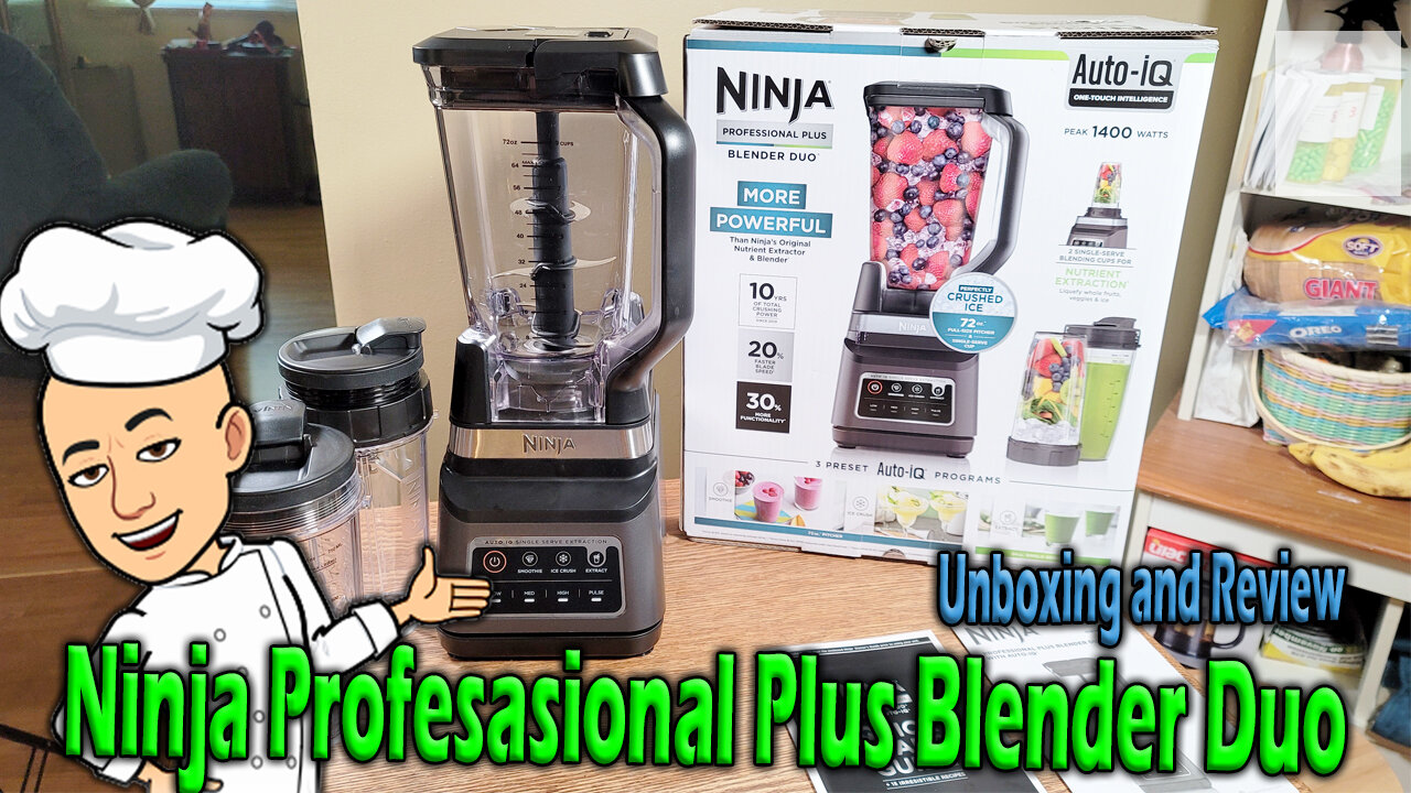 Ninja Professional Plus Blender Duo Auto IQ BN750 Series Unboxing and Review