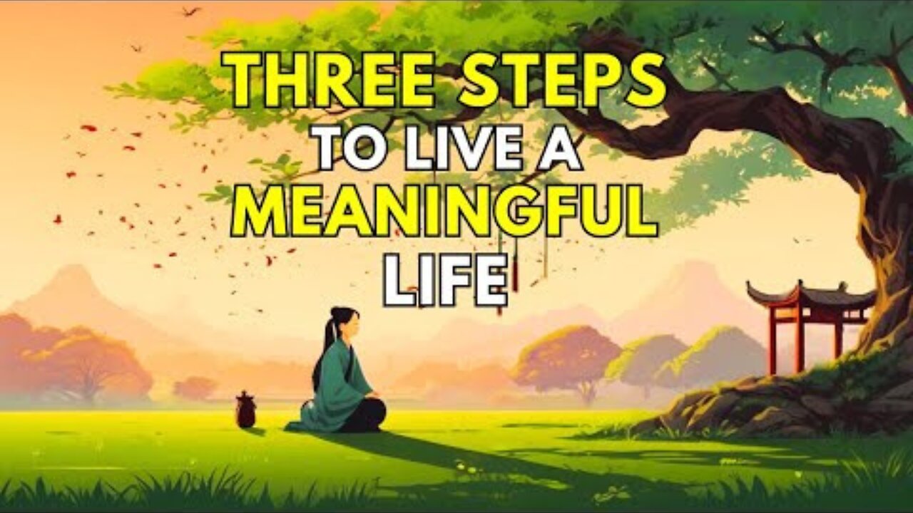 The Ultimate 3 STEP Guide to Living A Meaningful Life | Zen Story