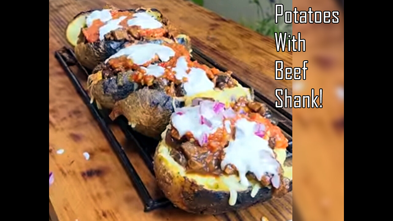 Baked Potatoes 🥔With Delicious Beef🥩 Shank! Cocking food videos