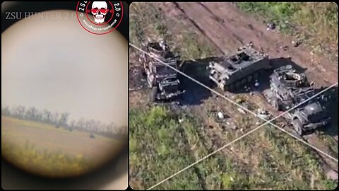 Ukrainian US made MRAP's destroyed at the Vremevsky ledge!