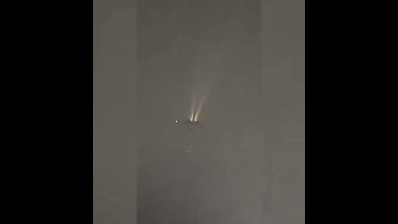 VIDEO: Dramatic video reveals an airplane being struck by lightning shortly after departing