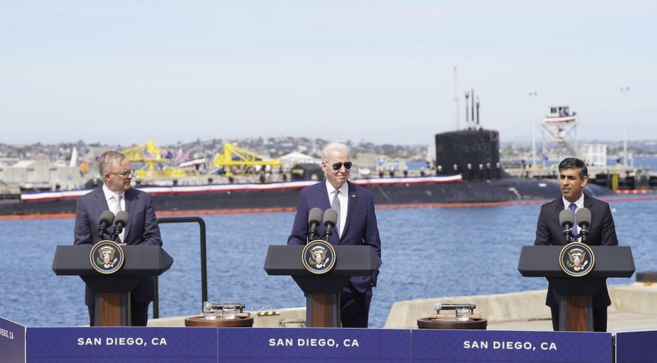 Biden in San Diego to Celebrate Nuclear Submarine Deal With UK and Australia, France Unavailable for