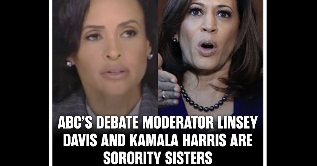 Presidential Debate Moderator BRAGGING about being Kamala Harris’ SORORITY SISTER