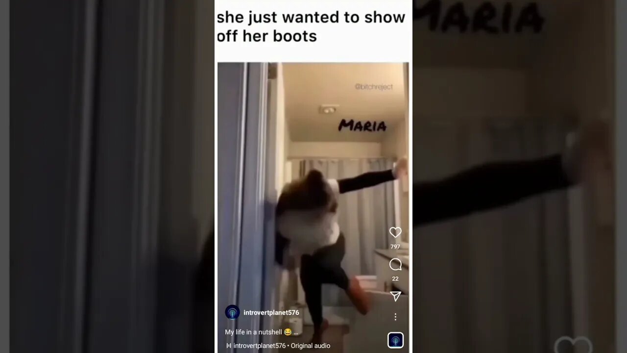 Why did she fall like that lol