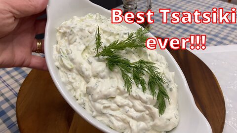 How to make the best Tsatsiki ever!!! 5 minutes recipe.