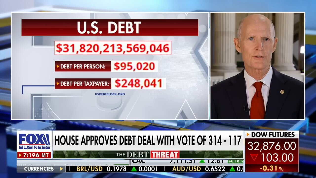 Sen. Rick Scott chides Biden-McCarthy debt deal: 'Doesn't address anything'