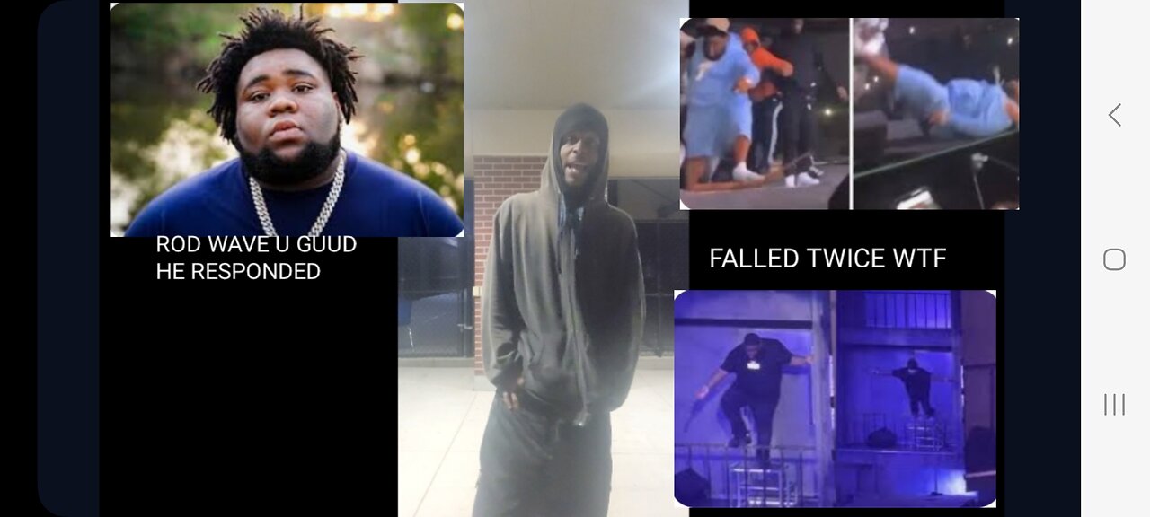 ROD WAVE BEEN FALLIN ALL OVA DA PLACE AN SAYS DIS BOUT IT AN HES TOUR HE DRUNK??💯