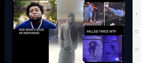 ROD WAVE BEEN FALLIN ALL OVA DA PLACE AN SAYS DIS BOUT IT AN HES TOUR HE DRUNK??💯