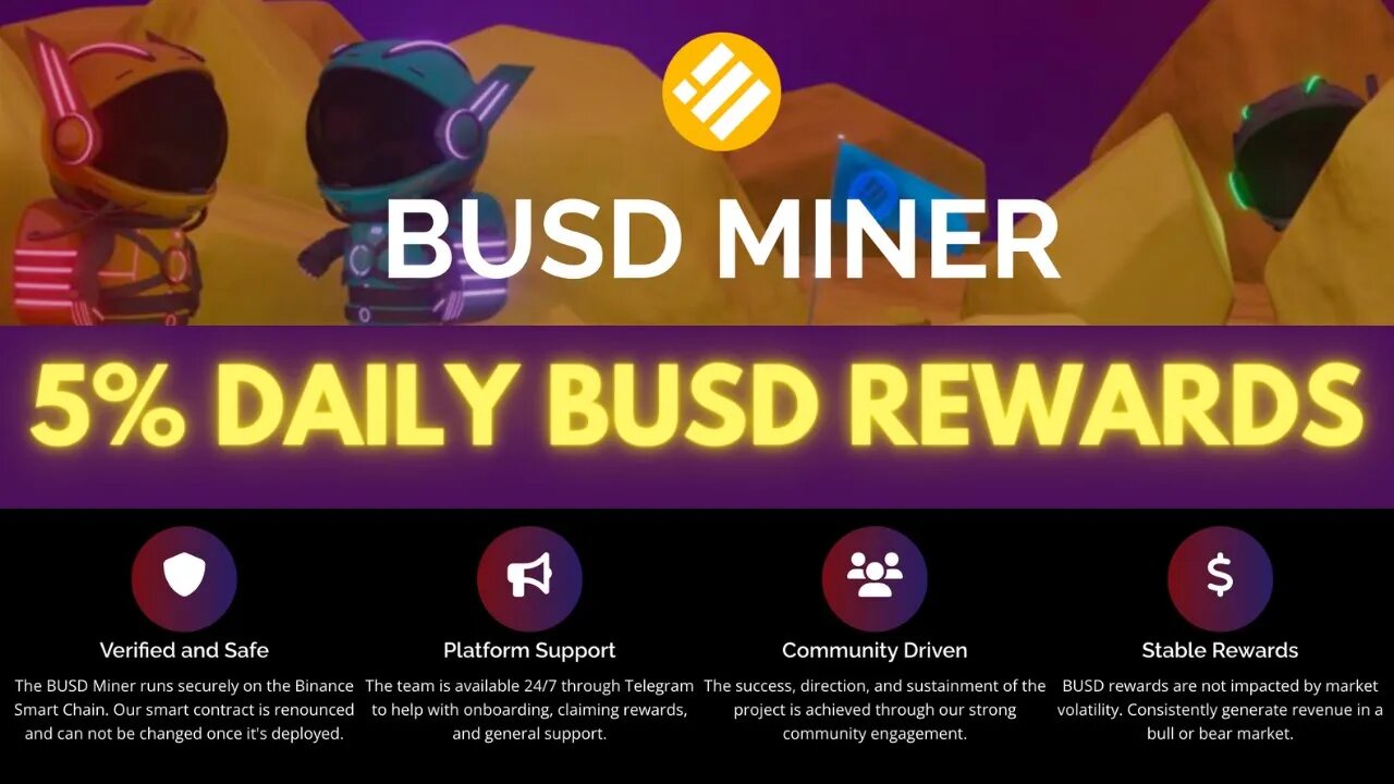 BUSD Miner Review | Community Driven With 5% Daily Rewards