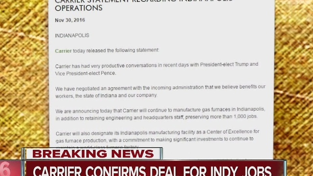 The politics of the Carrier deal