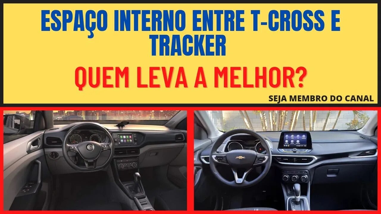 Espaço interno do T-Cross e Tracker, diferenças e aproveitamento!