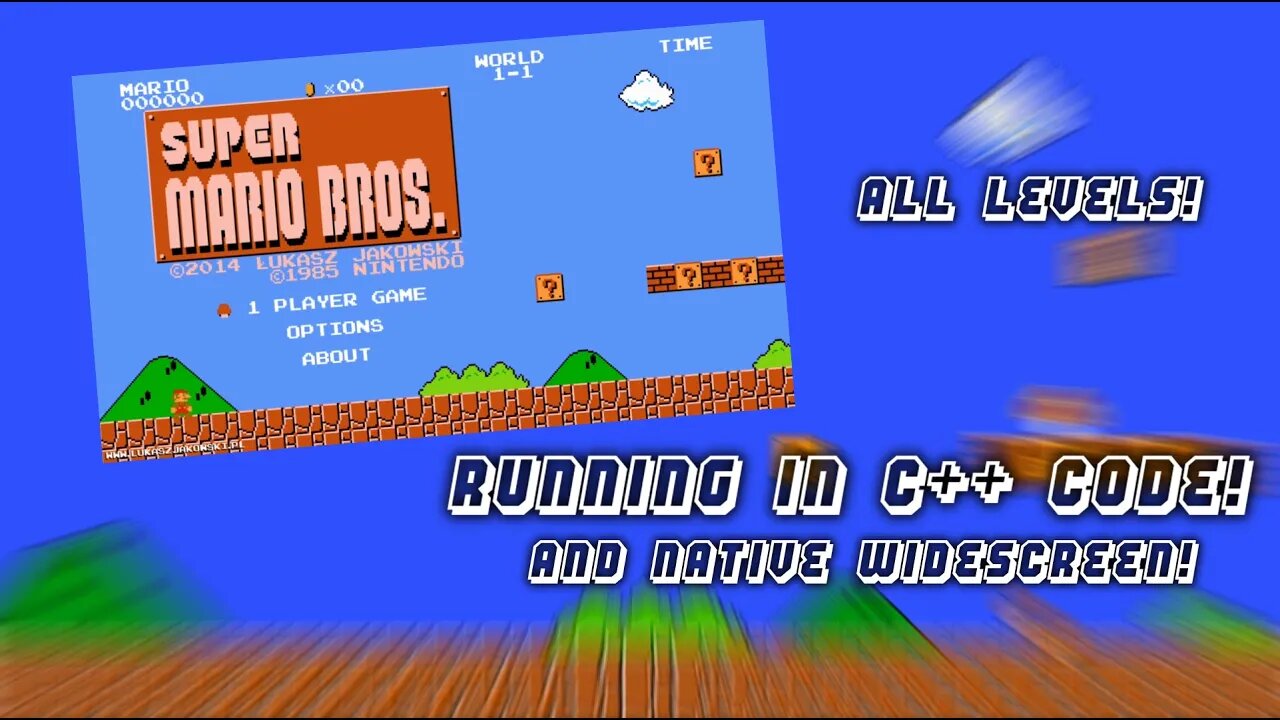 Super Mario Bros Running in C++ Code (Super Mario Bros PC/Linux Port)