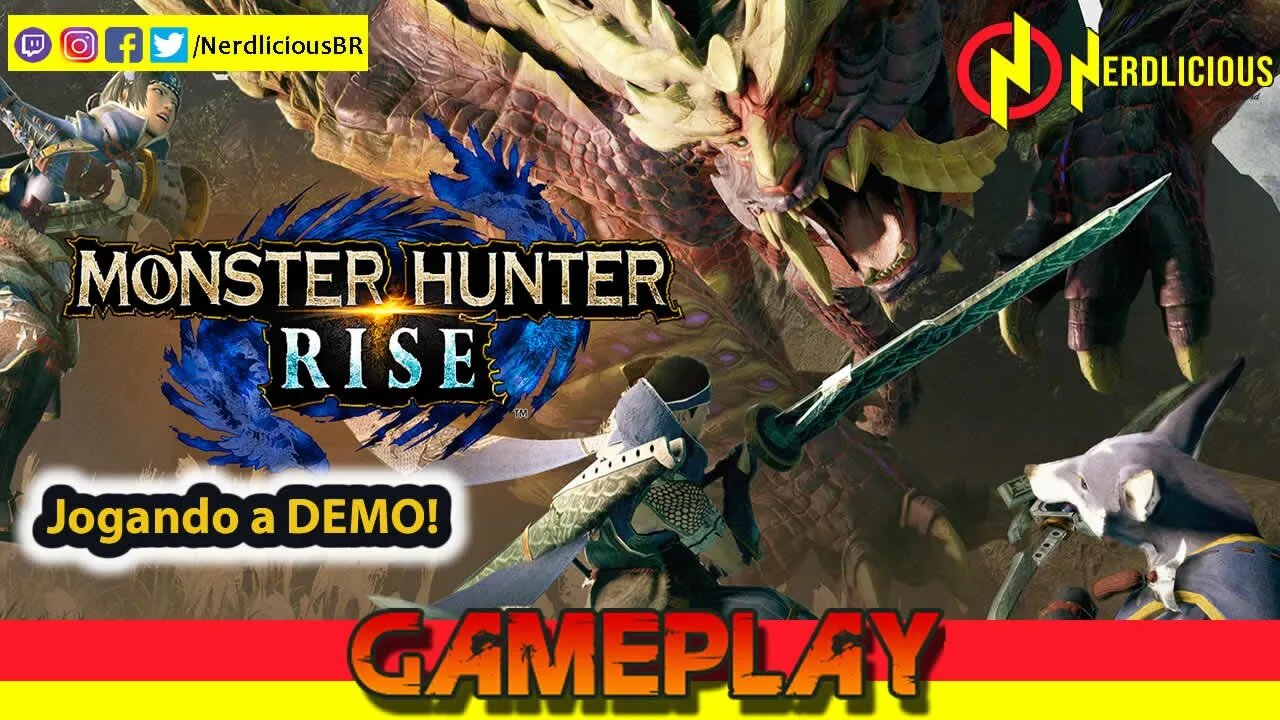 🎮 GAMEPLAY! Jogamos a Segunda Demo de MONSTER HUNTER RISE para Nintendo Switch. Confira!