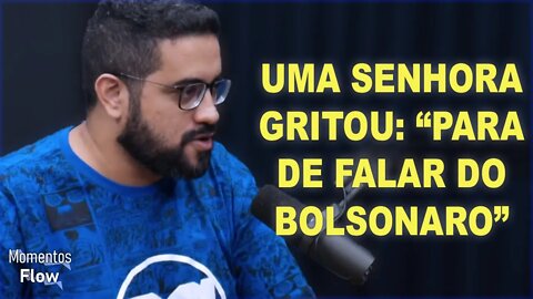 FOI VAIADO POR FAZER PIADAS COM O BOLSONARO | MOMENTOS FLOW