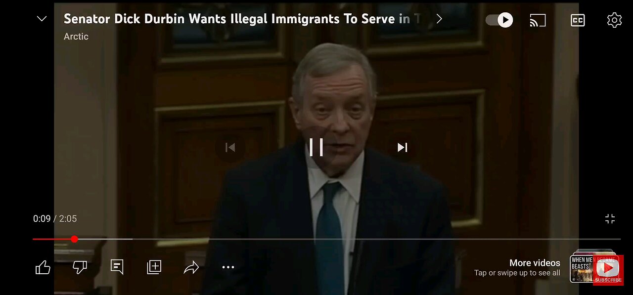 1/7/24 Sen. Dickhole Durbin Proposes Illegals in Military Conspiracy Theory Becomes Fact