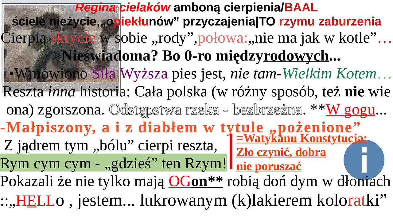 Regina cielaków amboną cierpienia/BAAL ściele nieżycie,„opiekłunów” przyczajenia|TO rzymu zaburzenia