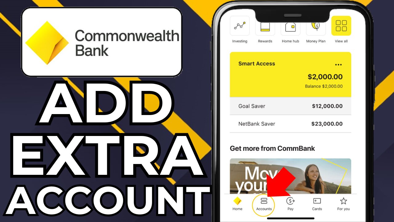 HOW TO ADD ANOTHER ACCOUNT IN COMMBANK