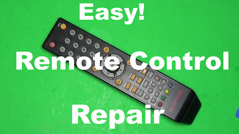 Easy Remote Control Repair - Buttons Don't work? Easy Fix!