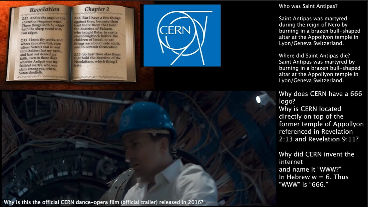 CERN | Why Is Learn Located On Top of the Former Temple of Apollyon? Why Is the CERN Logo 666? Why Did CERN Invent "WWW" (In Hebrew = 666)? Where Does Satan Dwelleth? (PART 2 of 2)