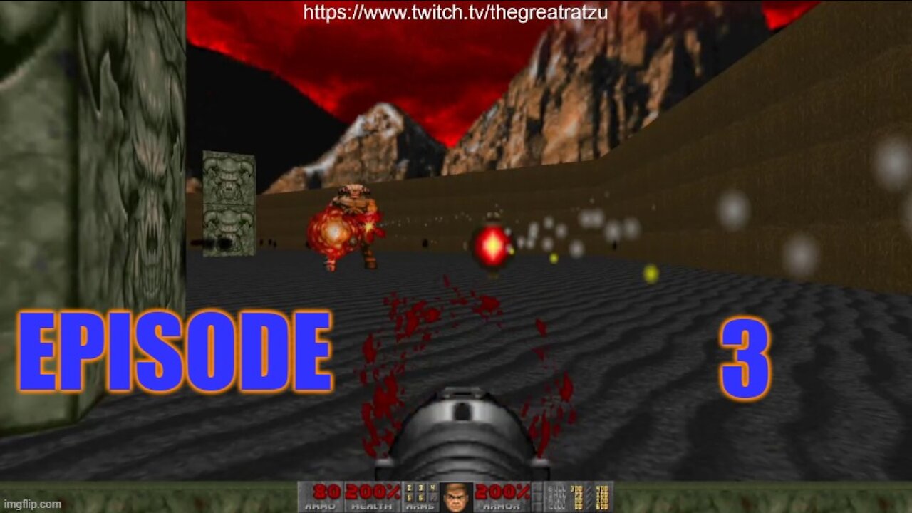 Chatzu Plays Doom (1993) Episode 3 - Going Down