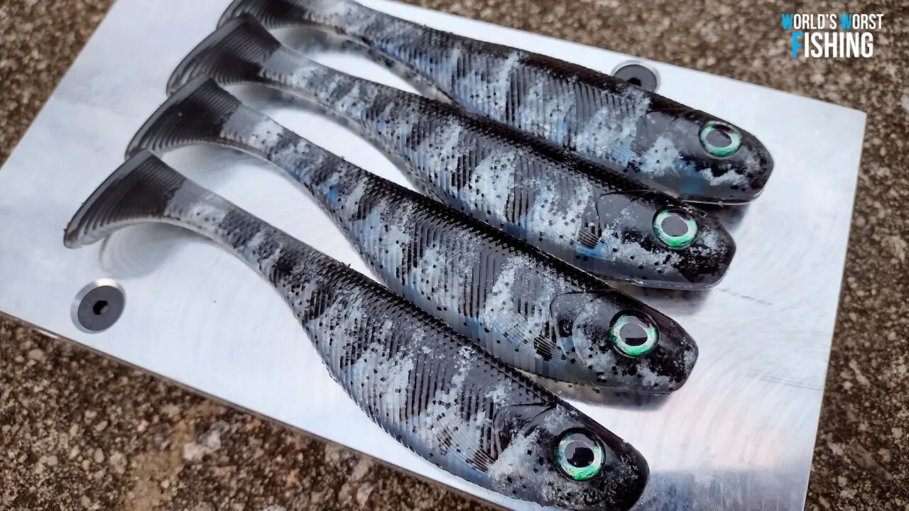 SILVER CRAPPIE Swimbait Tutorial; Hand Pouring Soft Plastic Fishing Lures